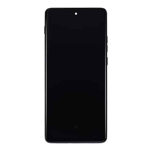 OLED Assembly With Frame Compatible for Motorola Moto Edge (XT2405 / 2024) (Refurbished) - Black