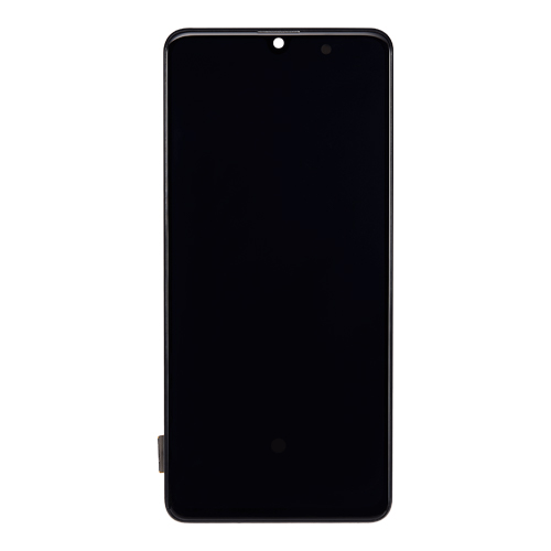 OLED Assembly With Frame Compatible for Samsung Galaxy A41 (A415 / 2020) (Refurbished) - Black