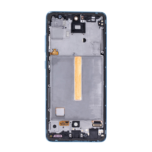 OLED Assembly With Frame Compatible for Samsung Galaxy A52 4G (A525 / 2021) / A52 5G (A526 / 2021) / A52S (A528 / 2021) (Refurbished) - Awesome Blue