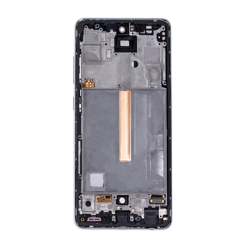 OLED Assembly With Frame Compatible for Samsung Galaxy A52 4G (A525 / 2021) / A52 5G (A526 / 2021) / A52S (A528 / 2021) (Refurbished) - Awesome White