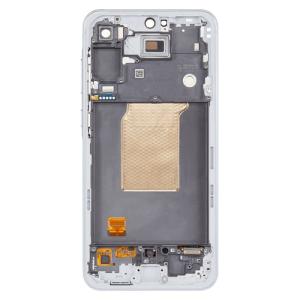 OLED Assembly With Frame Compatible for Samsung Galaxy A55 5G (A556 / 2023) (Refurbished) - Ice Blue