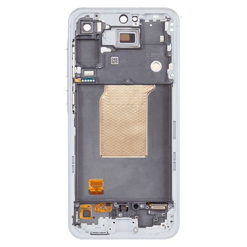 OLED Assembly With Frame Compatible for Samsung Galaxy A55 5G (A556 / 2023) (Refurbished) - Ice Blue