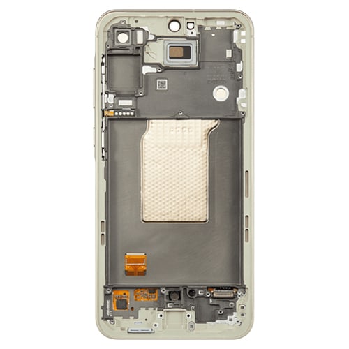 OLED Assembly With Frame Compatible for Samsung Galaxy A55 5G (A556 / 2023) (Refurbished) - Ice Lemon