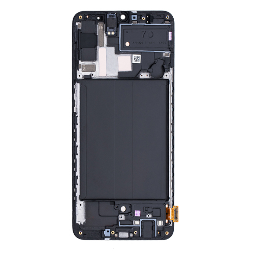 OLED Assembly With Frame Compatible for Samsung Galaxy A70 (A705 / 2019) (Refurbished) - Black