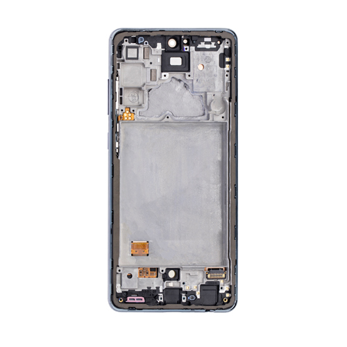 OLED Assembly With Frame Compatible for Samsung Galaxy A72 (A725 / 2021) (Premium) - Black