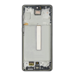 OLED Assembly With Frame Compatible for Samsung Galaxy A73 4G (A735 / 2022) / A73 5G (A736 / 2022) (Refurbished) - Gray