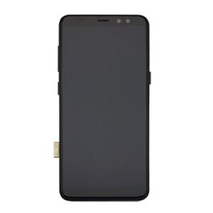 OLED Assembly With Frame Compatible for Samsung Galaxy A8 (A530 / 2018) (Refurbished) - Black
