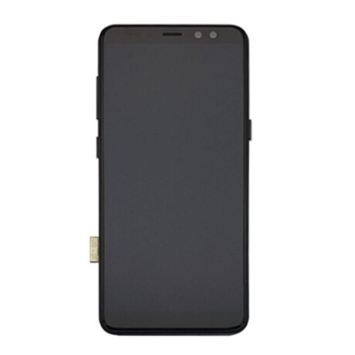 OLED Assembly With Frame Compatible for Samsung Galaxy A8 (A530 / 2018) (Refurbished) - Black