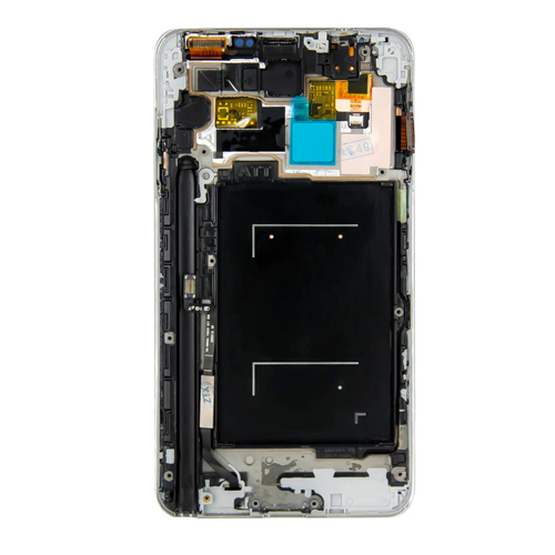 OLED Assembly With Frame Compatible for Samsung Galaxy Note 3 (Verizon/Sprint) (Refurbished) - White