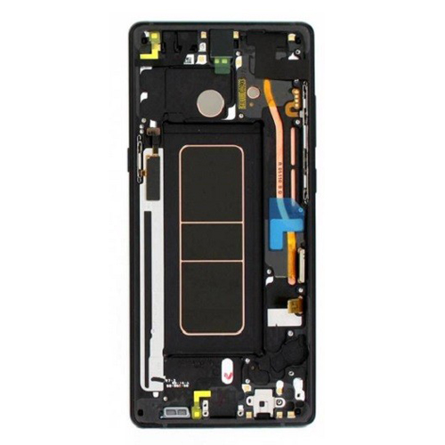 LCD Assembly With Frame Compatible for Samsung Galaxy Note 8 (Aftermarket) - Midnight Black