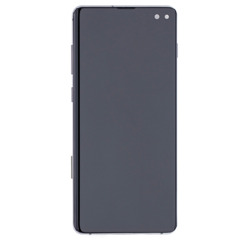 LCD Assembly With Frame Compatible for Samsung Galaxy S10 Plus (Aftermarket) (Without Fingerprint Sensor) - Prism Black