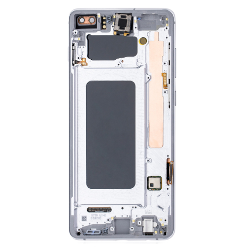 OLED Assembly With Frame Compatible for Samsung Galaxy S10 Plus (Refurbished) - Prism White