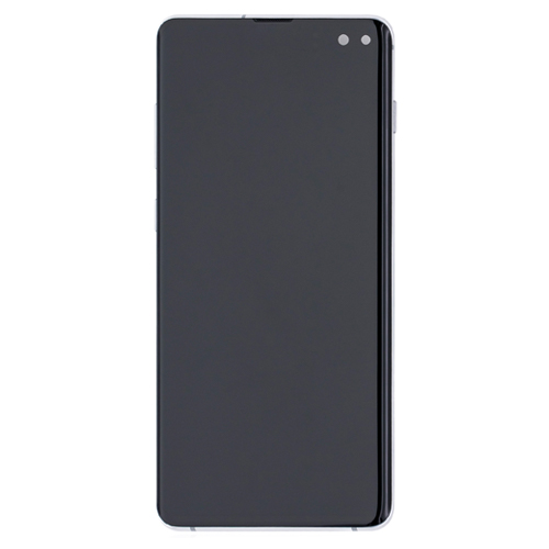OLED Assembly With Frame Compatible for Samsung Galaxy S10 Plus (Refurbished) - Prism White