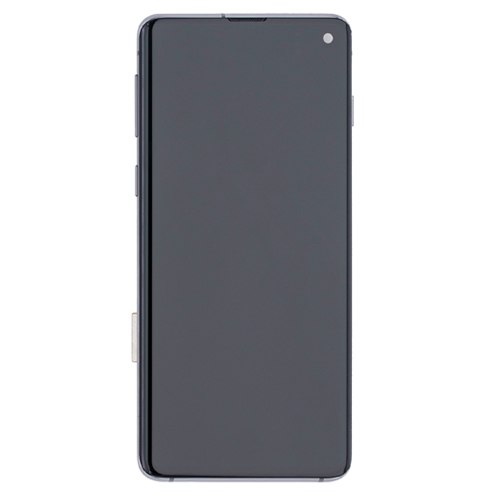 LCD Assembly With Frame Compatible for Samsung Galaxy S10 (Aftermarket) - Prism Black