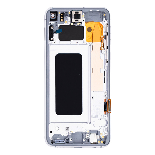 OLED Assembly With Frame Compatible for Samsung Galaxy S10E (Refurbished) - Prism White