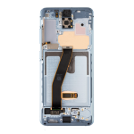 Service Pack - Battery and OLED Assembly With Frame Compatible for Samsung Galaxy S20 5G - Cloud Blue