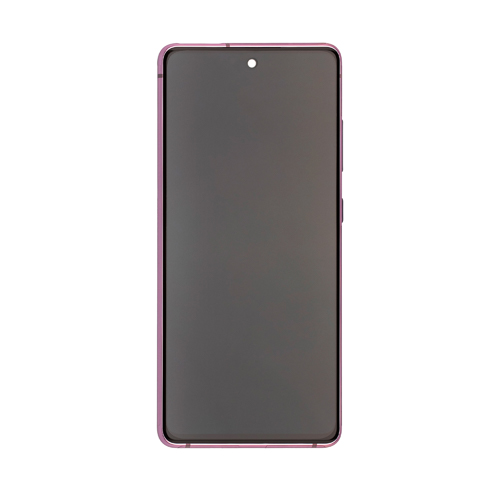 OLED Assembly With Frame Compatible for Samsung Galaxy S20 FE 5G (Refurbished) - Cloud Lavender