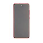 OLED Assembly With Frame Compatible for Samsung Galaxy S20 FE 5G (Refurbished) - Cloud Red