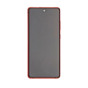 OLED Assembly With Frame Compatible for Samsung Galaxy S20 FE 5G (Refurbished) - Cloud Red