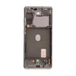 OLED Assembly With Frame Compatible for Samsung Galaxy S20 FE 5G (Premium) - Cloud White