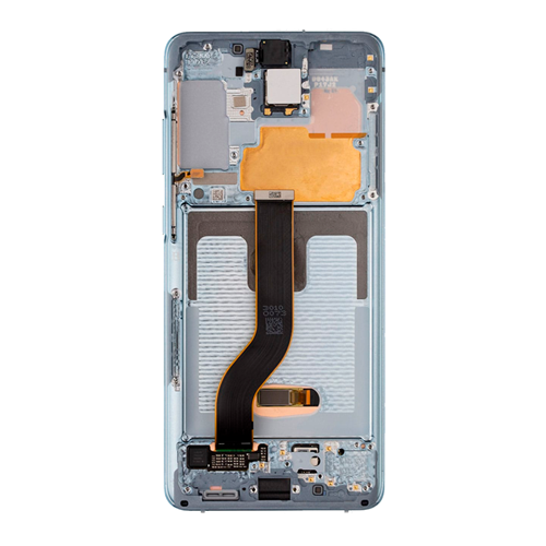OLED Assembly With Frame Compatible for Samsung Galaxy S20 Plus 5G (Refurbished) - Cloud Blue