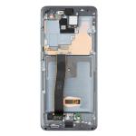 LCD Assembly With Frame Compatible for Samsung Galaxy S20 Ultra (Aftermarket) - Cosmic Grey