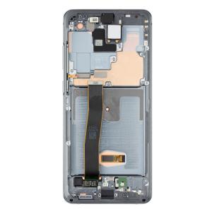 OLED Assembly With Frame Compatible for Samsung Galaxy S20 Ultra 5G (Refurbished) - Cosmic Grey