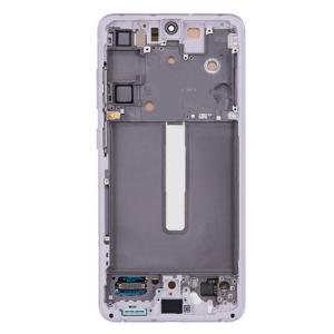OLED Assembly With Frame Compatible for Samsung Galaxy S21 FE 5G (US Version) (Refurbished) - Lavender