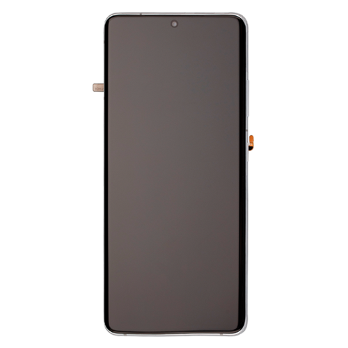 OLED Assembly With Frame Compatible for Samsung Galaxy S21 Ultra 5G (Refurbished) - Phantom Silver