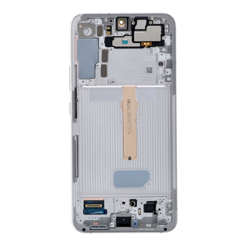 Service Pack - Battery and OLED Assembly With Frame Compatible for Samsung Galaxy S22 Plus 5G - White