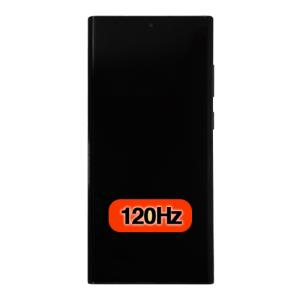 OLED Assembly With Frame Compatible for Samsung Galaxy S22 Ultra 5G (Premium) (120Hz) - Phantom Black