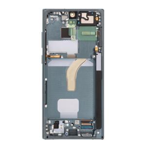 OLED Assembly With Frame Compatible for Samsung Galaxy S22 Ultra 5G (Refurbished) - Green