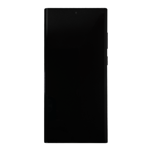 LCD Assembly With Frame Compatible for Samsung Galaxy S22 Ultra 5G (Aftermarket) - Phantom Black