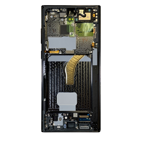OLED Assembly With Frame Compatible for Samsung Galaxy S22 Ultra 5G (Premium) - Phantom Black