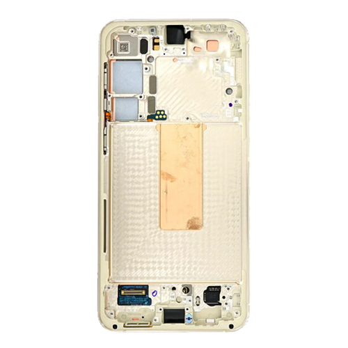 Service Pack - Battery and OLED Assembly With Frame Compatible for Samsung Galaxy S23 Plus 5G - Cream