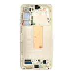 OLED Assembly With Frame Compatible for Samsung Galaxy S23 Plus 5G (Refurbished) - Cream