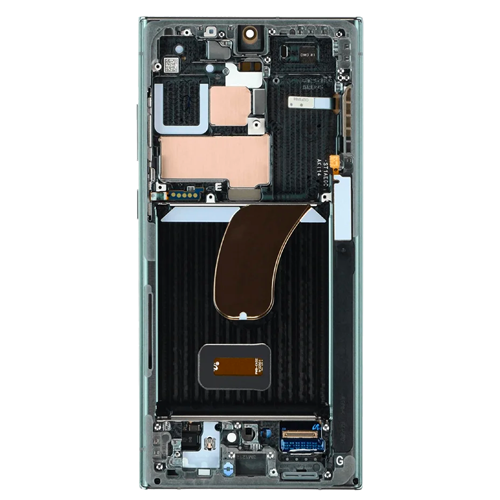 Service Pack - OLED Assembly With Frame Compatible for Samsung Galaxy S23 Ultra 5G - Green