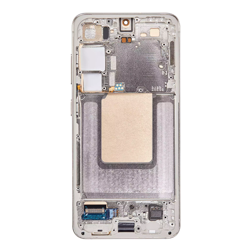 OLED Assembly With Frame Compatible for Samsung Galaxy S24 5G (Refurbished) - Amber Yellow