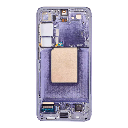 Service Pack - Battery and OLED Assembly With Frame Compatible for Samsung Galaxy S24 5G - Cobalt Violet