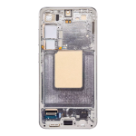 Service Pack - Battery and OLED Assembly With Frame Compatible for Samsung Galaxy S24 5G - Marble Grey