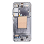 Service Pack - Battery and OLED Assembly With Frame Compatible for Samsung Galaxy S24 5G - Sapphire Blue