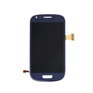OLED Assembly With Frame Compatible for Samsung Galaxy S3 Mini (Refurbished) - Blue