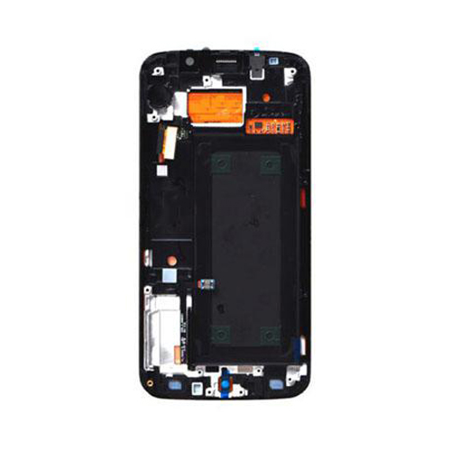 OLED Assembly With Frame Compatible for Samsung Galaxy S6 Edge (Refurbished) - Black