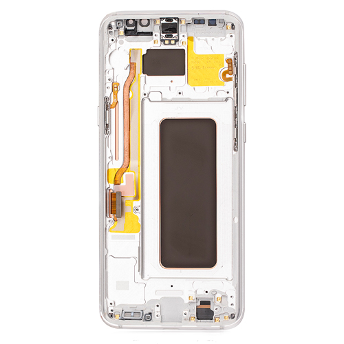 OLED Assembly With Frame Compatible for Samsung Galaxy S8 Plus (Refurbished) - Arctic Silver