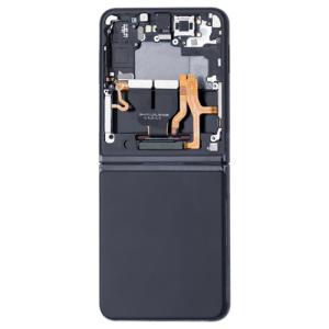 OLED Assembly With Frame Compatible for Samsung Galaxy Z Flip 3 5G (Refurbished) - Phantom Black