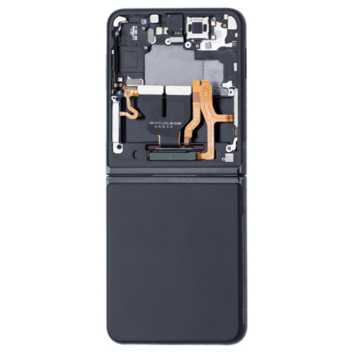 Service Pack - Battery and OLED Assembly With Frame Compatible for Samsung Galaxy Z Flip 3 5G - Phantom Black