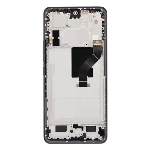 OLED Assembly With Frame Compatible for Xiaomi 12 Lite (Refurbished) - Black