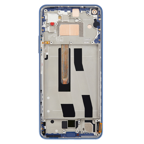 OLED Assembly With Frame Compatible for Xiaomi Mi 11 Lite / Xiaomi Mi 11 Lite 5G (Refurbished) - Bubblegum Blue