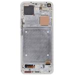 OLED Assembly With Frame Compatible for Xiaomi Mi 11 Pro / Mi 11 Ultra (Refurbished) - Ceramic White