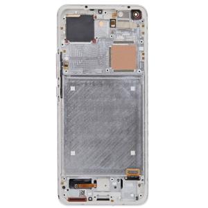 OLED Assembly With Frame Compatible for Xiaomi Mi 11 Pro / Mi 11 Ultra (Refurbished) - Ceramic White